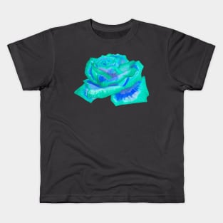 Acid rose flower Kids T-Shirt